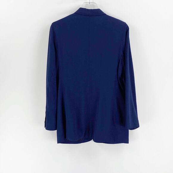 LIZ CLAIBORNE SPORT PETITE Vintage Navy Blazer - Picture 4 of 9